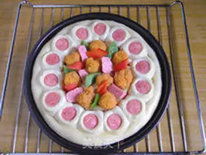Make Chicken sausage and pizza step 18
