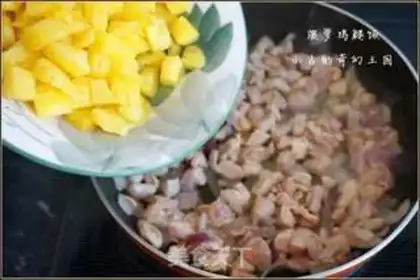 Make Pineapple chicken leg rice step 8