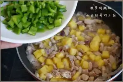 Make Pineapple chicken leg rice step 9