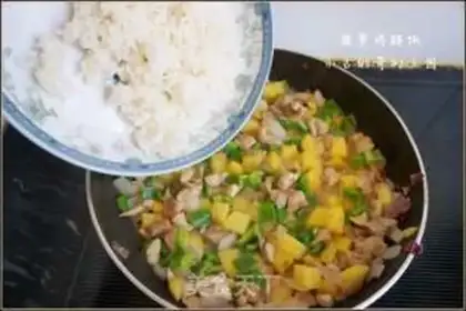 Make Pineapple chicken leg rice step 10
