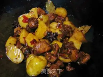 Make Potato burn ribs step 6