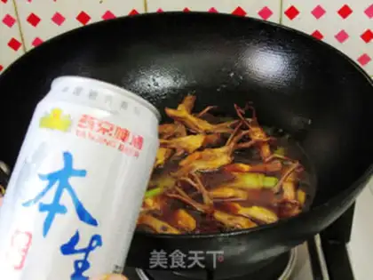 Make Beer and duck tongue step 7
