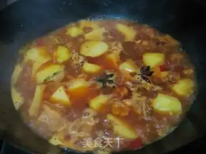 Make Potato burn ribs step 7