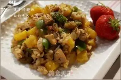 Make Pineapple chicken leg rice step 15