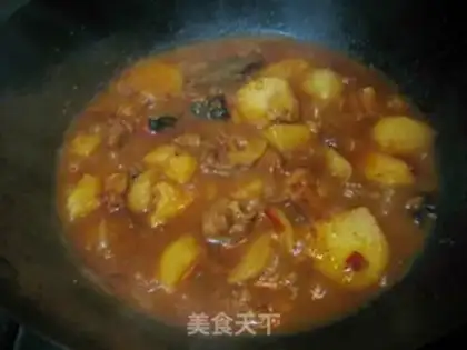Make Potato burn ribs step 8
