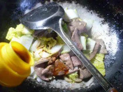 Make The dolls are fried with liver step 14