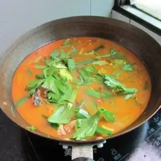 Make Celery garlic spicy fish step 7