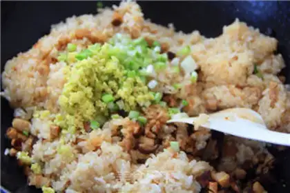 Make Flaming mushroom salami rice step 8