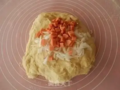 Make Onion ham and sausage bread step 10