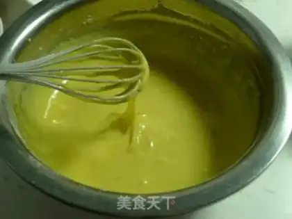 Make Peach cream cake step 2