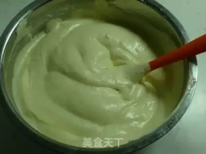Make Peach cream cake step 5