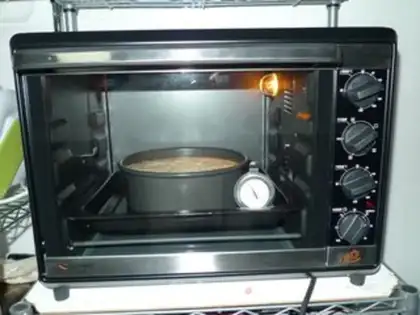 Make Peach cream cake step 7