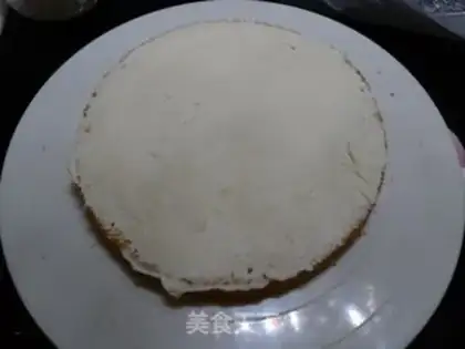 Make Peach cream cake step 14