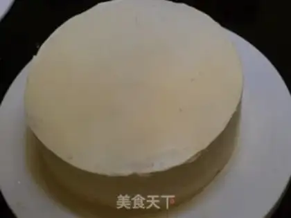 Make Peach cream cake step 19