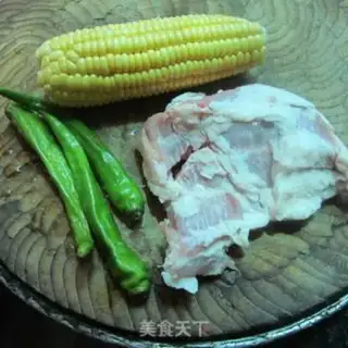 Make Sweet corn fried meat step 0