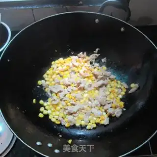 Make Sweet corn fried meat step 5
