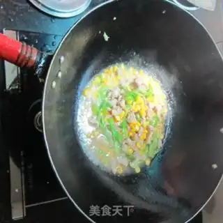 Make Sweet corn fried meat step 7