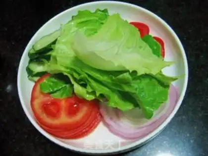 Make Garden vegetable salad step 1