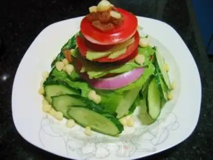 Make Garden vegetable salad step 2