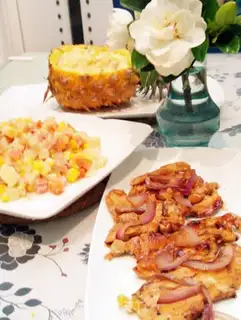 Make Pineapple rice step 11