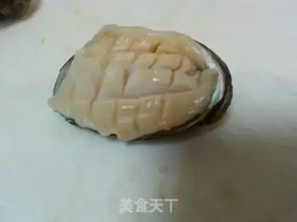 Make Garlic fan abalone step 3