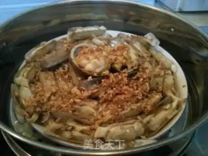 Make Garlic fan abalone step 12