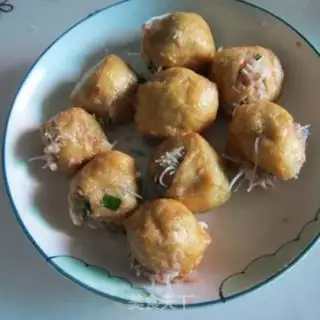 Make A fan of pork tofu step 6