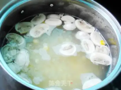 Make Mushroom corn thin soup step 5
