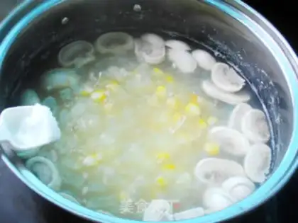 Make Mushroom corn thin soup step 6