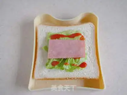Make Ham sandwich step 2