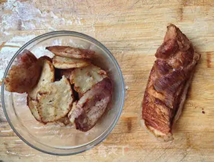 Make Potato button meat step 9