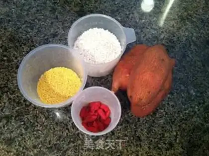 Make Little rice porridge step 0