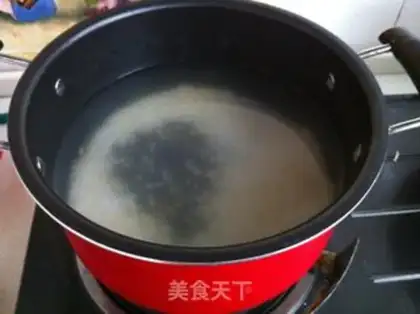 Make Little rice porridge step 3