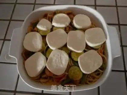 Make Vegetable shrimp pasta step 7