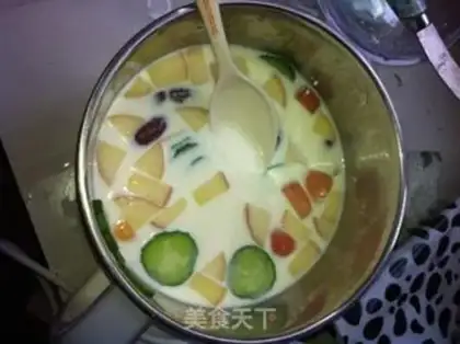 Make Milk oatmeal step 2