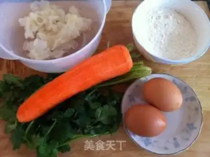 Make Carrot omelet step 0