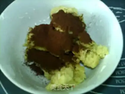 Make Coco marble cookies step 7