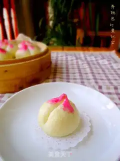 Make Peach bun step 7