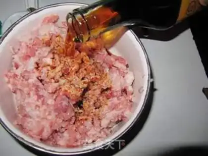 Make Porridge pork dumplings step 2