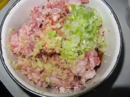Make Porridge pork dumplings step 6