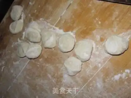 Make Porridge pork dumplings step 13