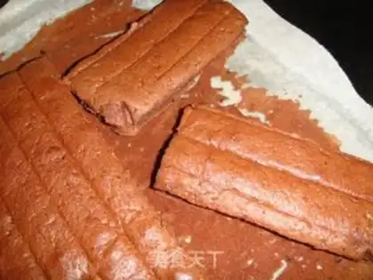 Make Chocolate cream cake step 16