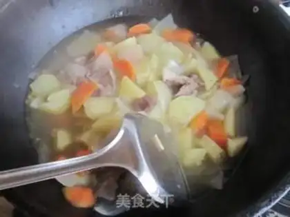 Make Curry and curry step 7
