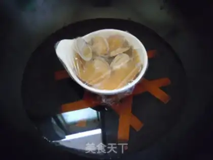 Make Egg stew clams step 5