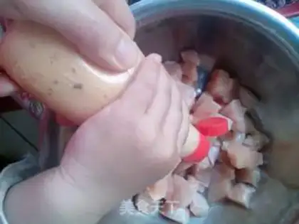 Make Chishima Soyu fried chicken and rice step 3