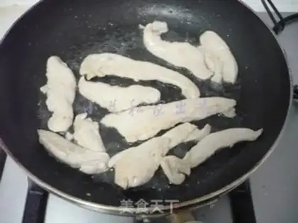 Make Old Beijing chicken roll step 9