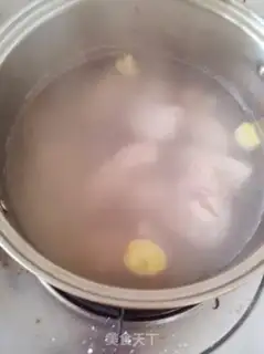 Make ♪ Flower bean poaching bouquet soup ♪ step 3