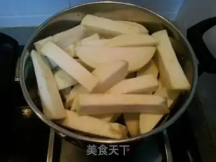 Make Garbage fries step 1