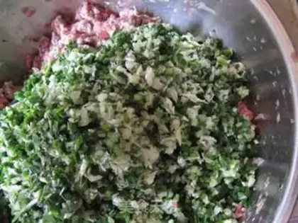 Make Pork and mushroom dumplings step 14