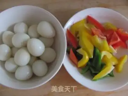Make Tiger-skind quail eggs step 1